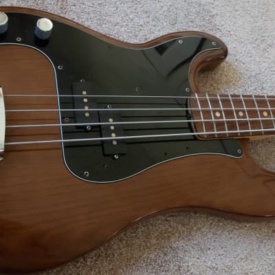 Left Handed rare Fender Precision Bass 1977-78 Walnut Mocha w Fender case completely original image 8
