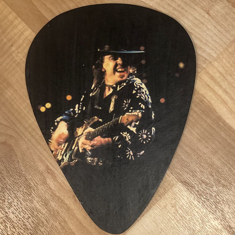 Stevie Ray Vaughan Jumbo Guitar Pick Wall Art | Reverb