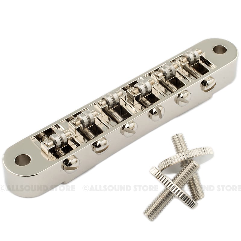 SG,　w/　Paul,　Canada　Gibson®　Roller　NICKEL　Bridge　for　Posts　M4　Saddle　Tune-O-Matic　Reverb　Les　Gretsch®
