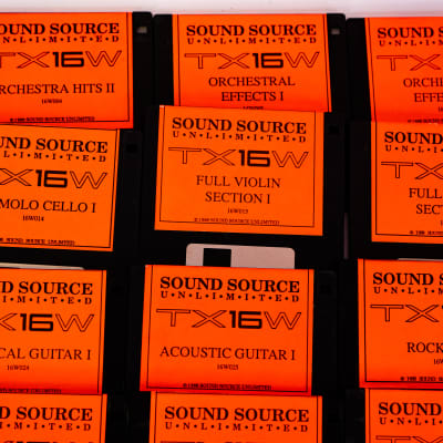 Yamaha TX16W Sound Source Unlimited Disks - Lot of 84 image 4