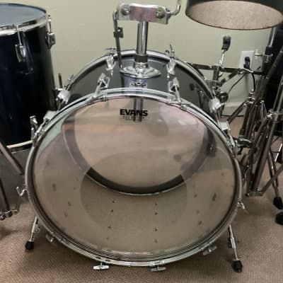 Tama Imperialstar 1980's Midnight Blue Drum Set (used) image 3