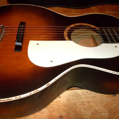 1940's Paramount Parlor Guitar With Original Case image 9