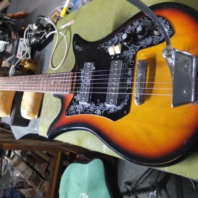 Teisco ET-200 Checkmate Tulip Guitar - 60s for sale