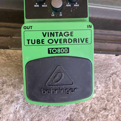 Behringer TO800 with box Vintage Tube Overdrive 2010s - Green Electric Guitar 808 Overdrive Pedal I Banez image 1