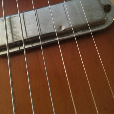 1960’s Strad O Lin Electric guitar Aged tobacco finish image 7