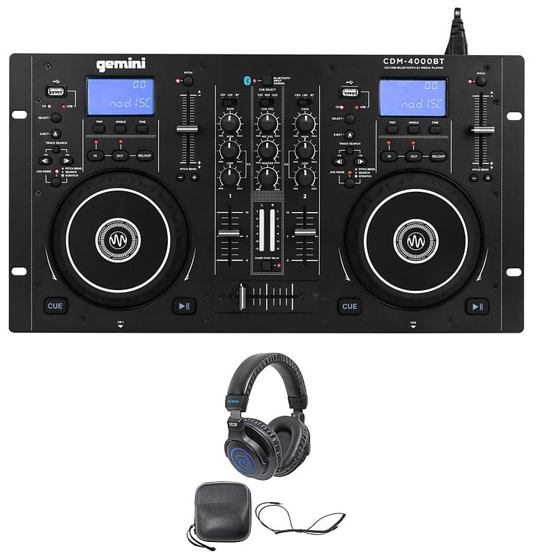 Gemini CDM-4000BT Dual DJ CD/USB Media Player | Reverb