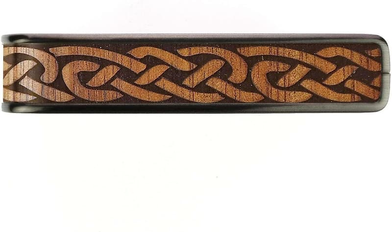 Hawaiian Koa & Celtic Knot Engraving Belt Buckle