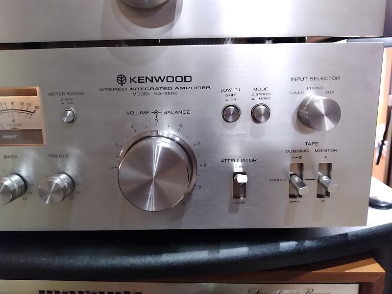 Kenwood KA-5500 Amp and KT- 5500 Tuner1977-78 Silver