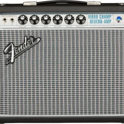 Fender - '68 Custom Vibro Champ® Reverb - Combo Amplifier - 5W- Black image 1
