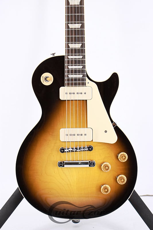 Gibson Les Paul Standard 50's P90 Figured Top Tobacco Burst | Reverb