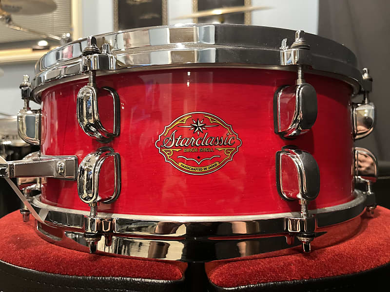 Tama Starclassic MIJ 5.5x14 Ruby Red Birch Snare Starclassic 1995