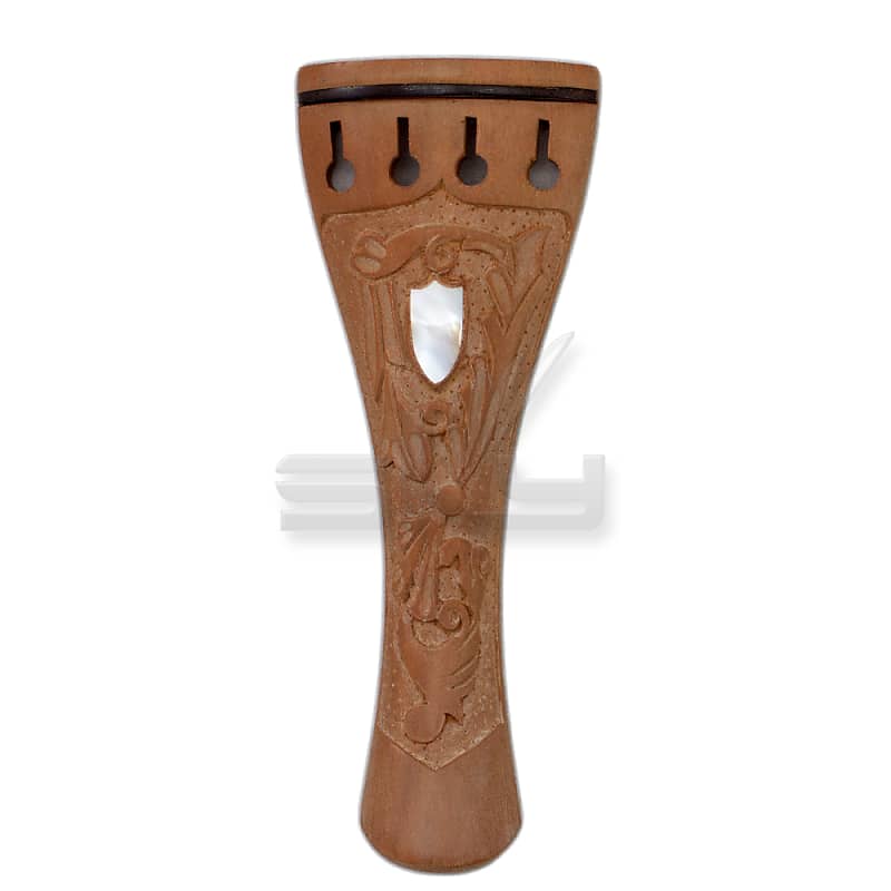 Sky New High Quality 4/4 Full Size Jujubewood Violin Tailpiece Violin Carved Shell Inlay image 1