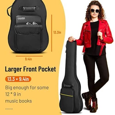 Electric Guitar Bag Gig 6mm Padding Backpack Padded Soft Case Black image 2