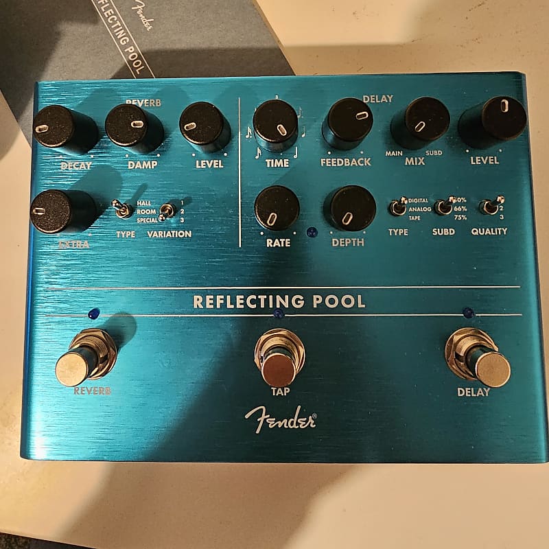Fender Reflecting Pool Delay & Reverb 2019 - Present - Teal image 1