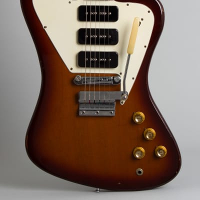 Gibson Firebird III Solid Body Electric Guitar (1966), ser. #551437, original black tolex hard shell case. image 3