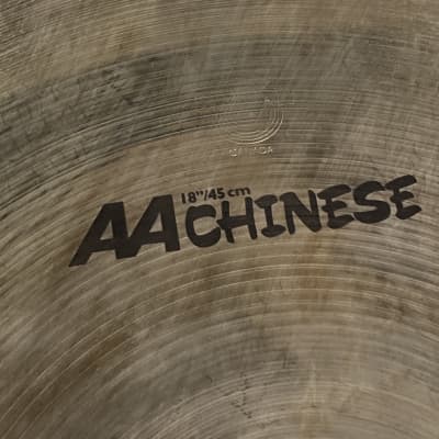 David Garibaldi's Tower of Power, Sabian 18" AA China Sizzle Cymbal, 6 Rivets 1486g 1990's image 5