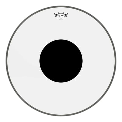 Remo CS0315-10 Clear Controlled Sound Drum Head - 15-Inch - Black Dot on Top image 6