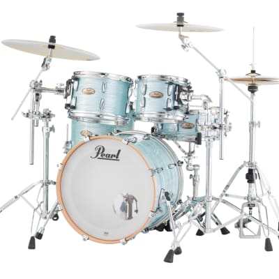 Pearl Session Studio Select Ice Blue Oyster 20x14/10x7/12x8/14x14 Drums Shell Pack & GigBags Authorized Dealer image 11