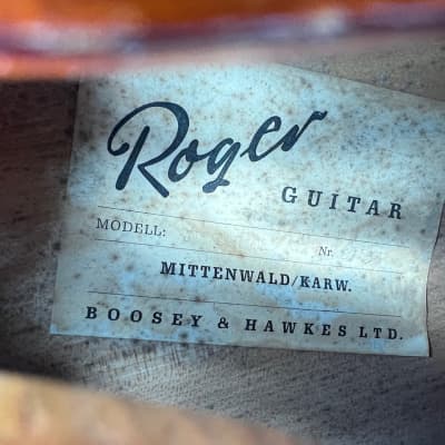 Vintage 1961 Roger Junior CA Rossmeisl Archtop Guitar w/ Pickup OHSC *1960s* image 10