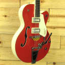 Gretsch G5410T Limited Edition Electromatic Tri-Five Hollow Body Single-Cut with Bigsby, Rosewood 
Fingerboard, Two-Tone Fiesta Red/Vintage White