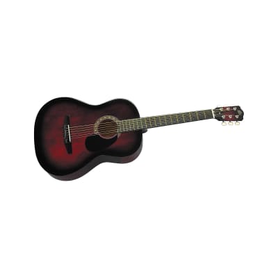 Rogue Starter Acoustic Guitar Red Burst 7/8 scale for kids Guitar or aspiring guitarists image 3