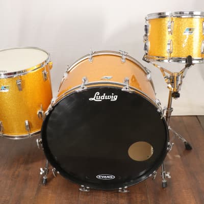 1970s Ludwig 3-ply Maple Butcher Block Drum Set | Reverb