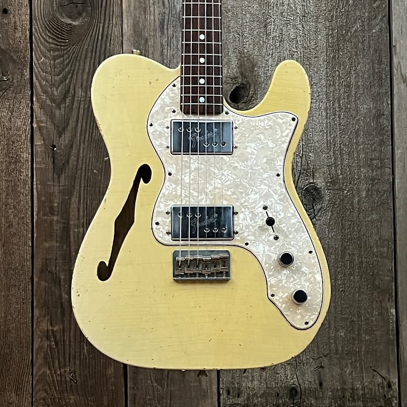 MJT Telecaster Thinline Custom 1974 Repro - Blonde