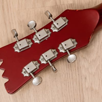 2004 Mosrite Eurorite 3 Pickup Non-Production Ventures-Style Guitar, Candy Apple Red w/ Case, Fillmore image 5