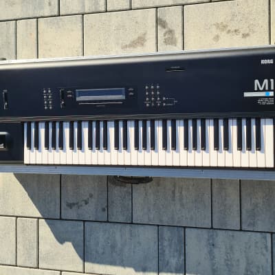 Korg M1 61-Key Synth Music Workstation 1990s + Flight Case