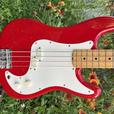1980 Fender Bullet Bass Deluxe (B-34) Dakota Red - Mint - OHSC for sale