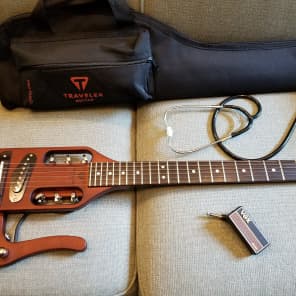 Traveler PRO-BRN Pro-Series Acoustic/Electric Travel Guitar Antique Brown