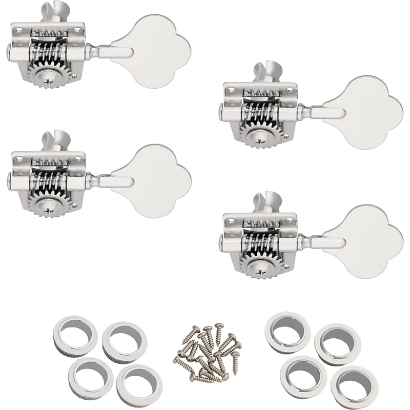 Fender Player Series Bass Tuning Machines - Chrome, 4 Pack image 1