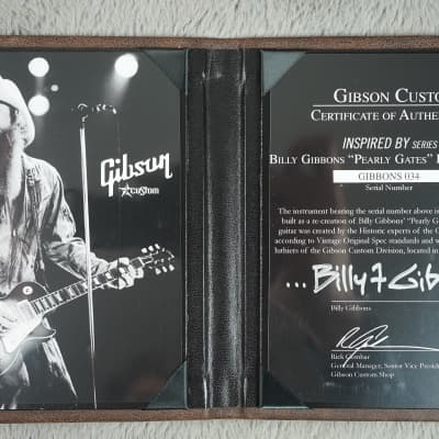 2009 Gibson Billy Gibbons "Pearly Gates" Les Paul Aged Original Sunburst + OHSC image 3