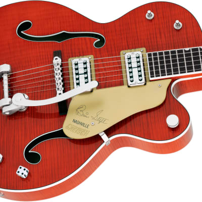 Gretsch G6120TFM-BSNV Brian Setzer Signature Nashville® Electric Guitar - Orange Stain W/ Case MINT image 3