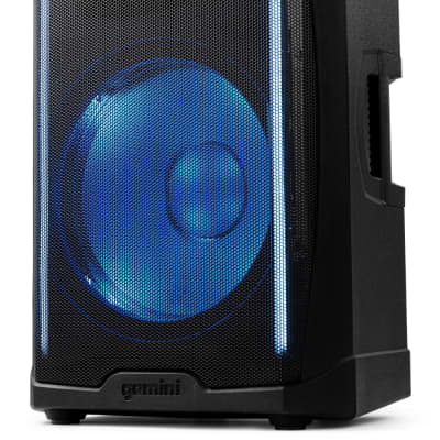 GD-L115BT: 1,000 Watt LED Light Up Active Bluetooth PA System, Class D Amplifier and Built in 3-Channel Audio Mixer image 6