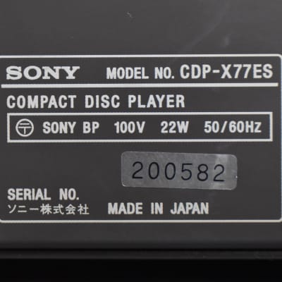 Sony CDP-X77ES Compact Disc Player in Very Good Condition image 13