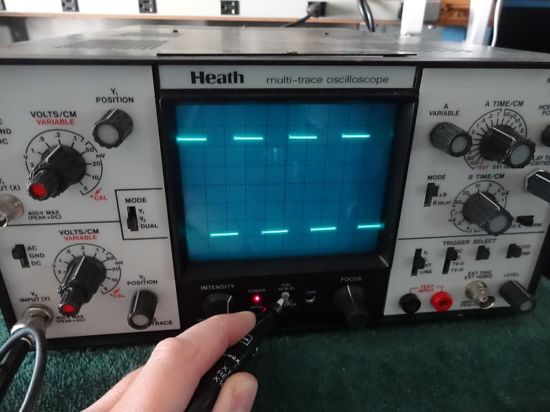 Heathkit IO 4225 dual trace 25Mhz oscilloscope guitar Reverb