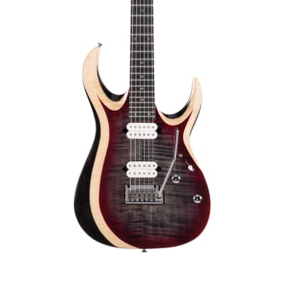 Cort X700DUALITYII-LVB X Series Flamed Maple Top 3pcs Maple & Panga Panga Neck 6-String Electric Guitar w/Bag for sale