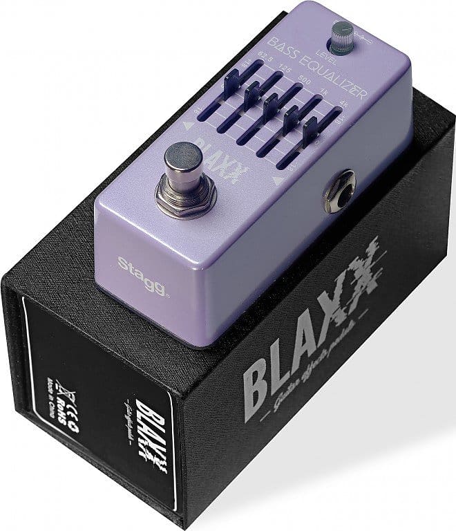 BLAXX BX-BASS Eq MIni Pedal Bass Equalizer 5 Band True Bypass image 1