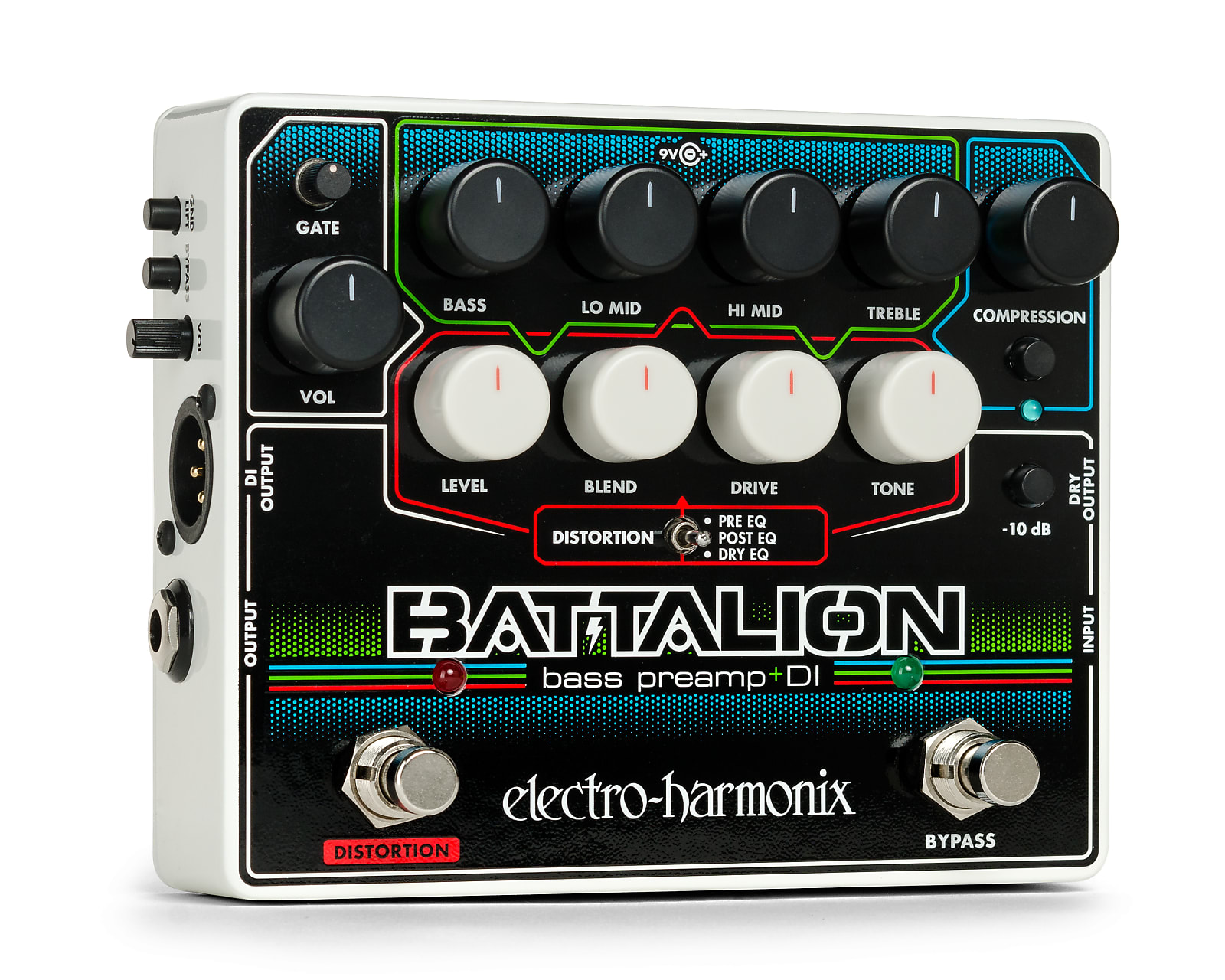 Electro-Harmonix EHX Battalion Bass Preamp / DI Effects Pedal