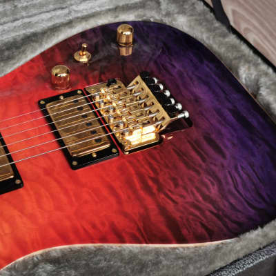 ESP Horizon CTM FR See Thru Pink Purple Gradation Finish High-End Guitar image 13