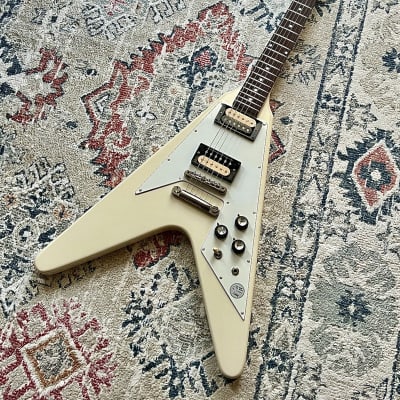 Fernandes BSV-155 Flying V Electric Guitar White w/ EMG 81 Pickups, Japan, Magnum  44 | Reverb Australia