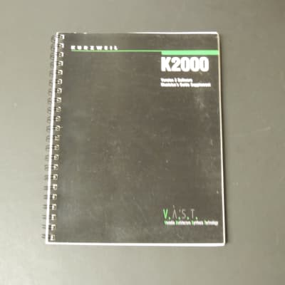 Kurzweil K2000 Owner's Manual [Three Wave Music]
