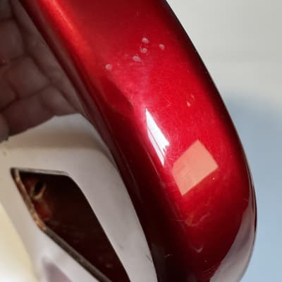 1980's Made in Japan Kramer Focus 2000 Candy Apple Red Guitar Body Floyd Ready image 21