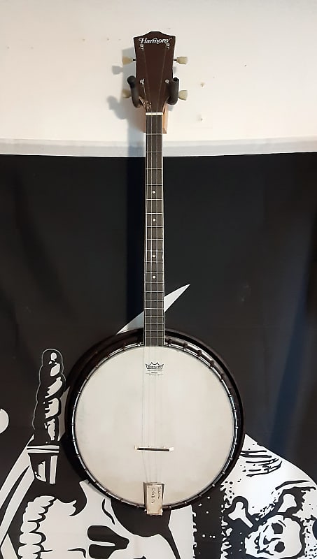 Harmony 4 String Tenor Bakelite Banjo 1960's Ornate Painted | Reverb