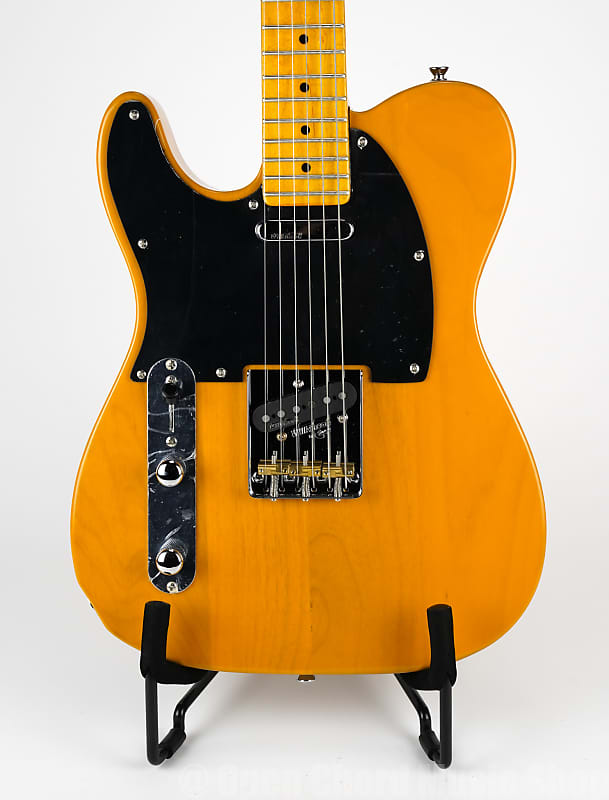 Vintage LV52BS V52 Re-Issued Electric Guitar Left Hand Butterscotch (120050807) image 1