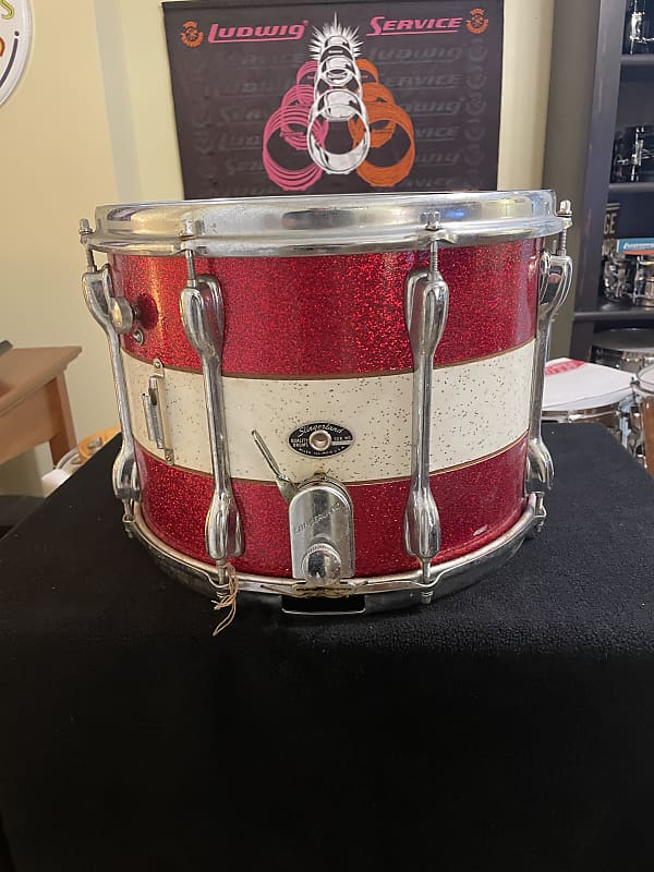 Slingerland Vintage 1970’s Two Color 10x14 Parade Snare Drum image 1