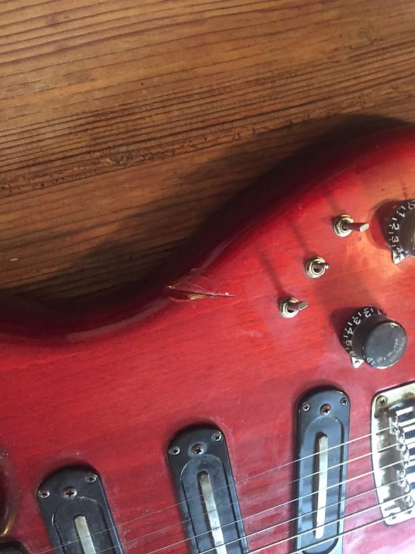 Yamaha SC800 Electric vintage Guitar Mij 70s Red Natural