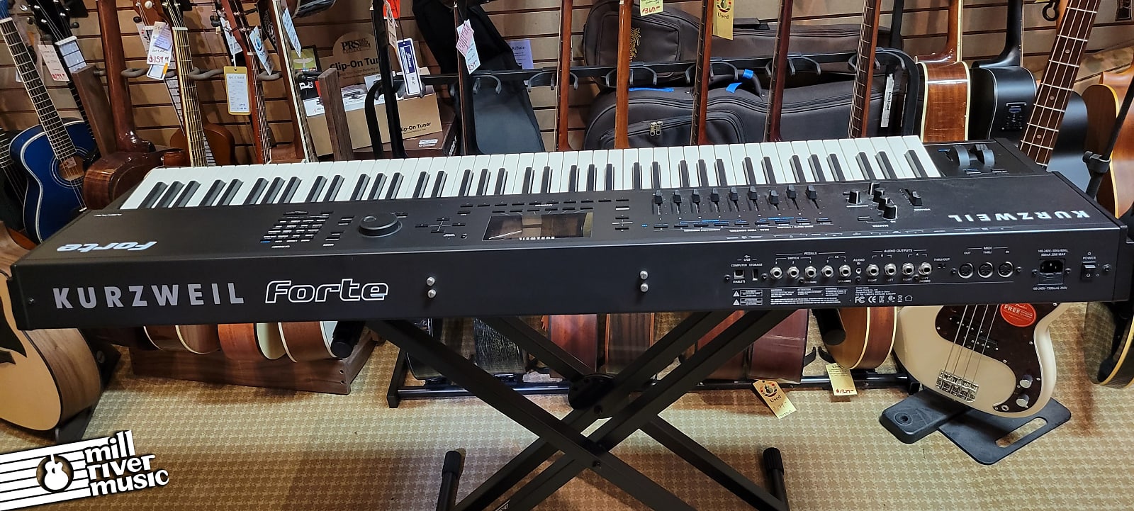 Kurzweil Forte 88 Weighted Hammer Action 88-Key Stage Piano w/ KMR-2 Music Rack