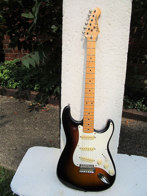 Bill's Brothers Excellent Stratocaster Guitar, 1950's Copy, 1992, Japan,  Gig Bag